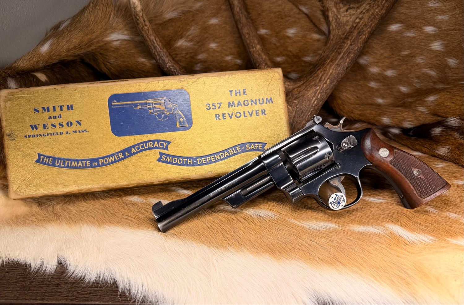Smith & Wesson Pre-27 .357 Magnum Revolver with Gold Box