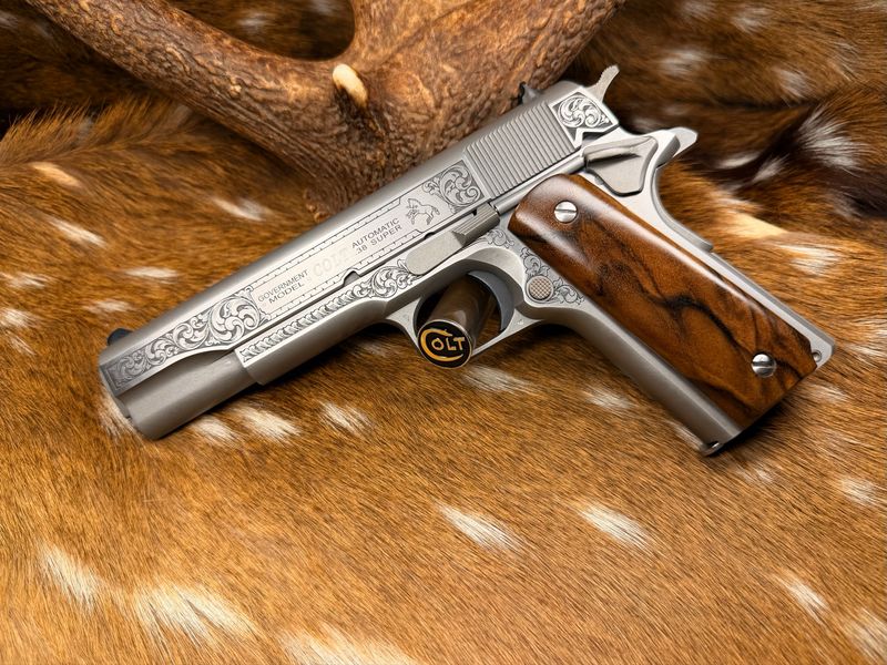 TGW Custom Engraved Colt Government Model 1911 .38 Super TGW Custom Engraved Colt Government Model 1911 .38 Super