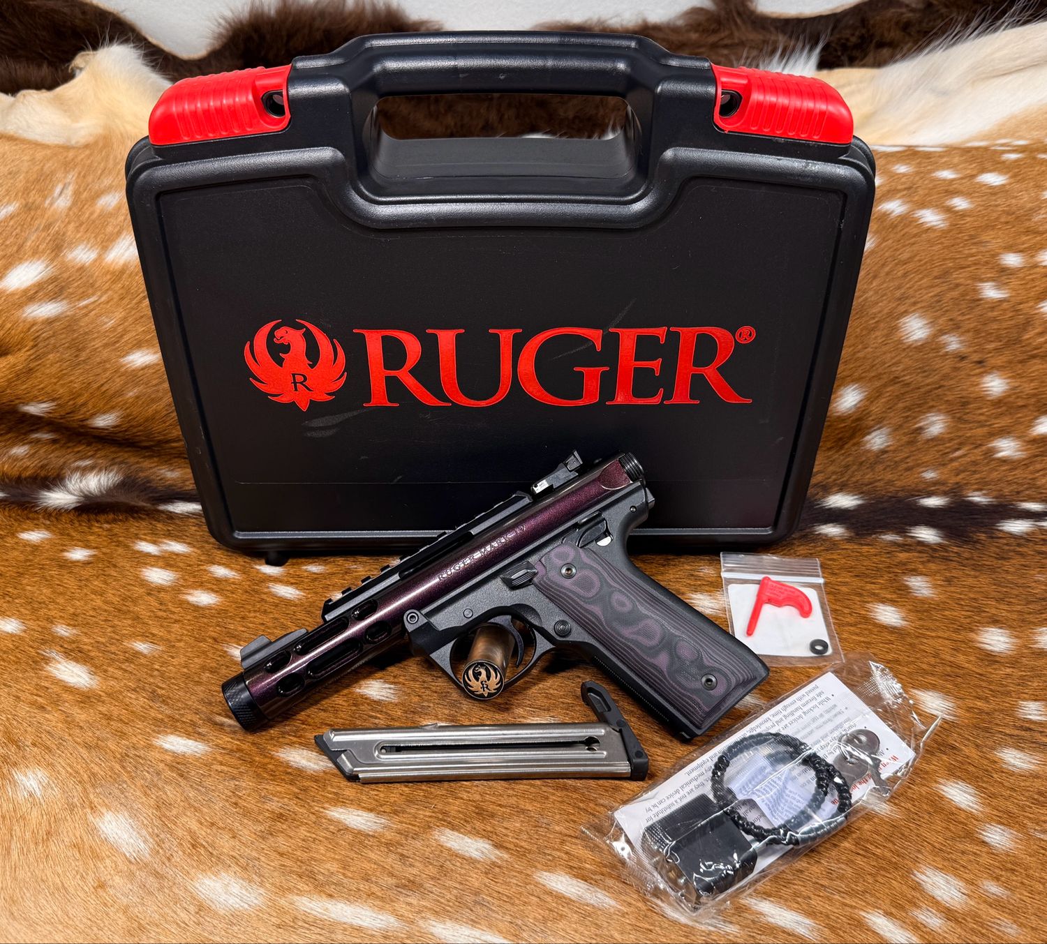 Ruger Mark IV 22/45 Lite .22 LR Pistol – Gun Candy Pegasus Cerakote Ruger Mark IV 22/45 Lite .22 LR Pistol – Gun Candy Pegasus Cerakote