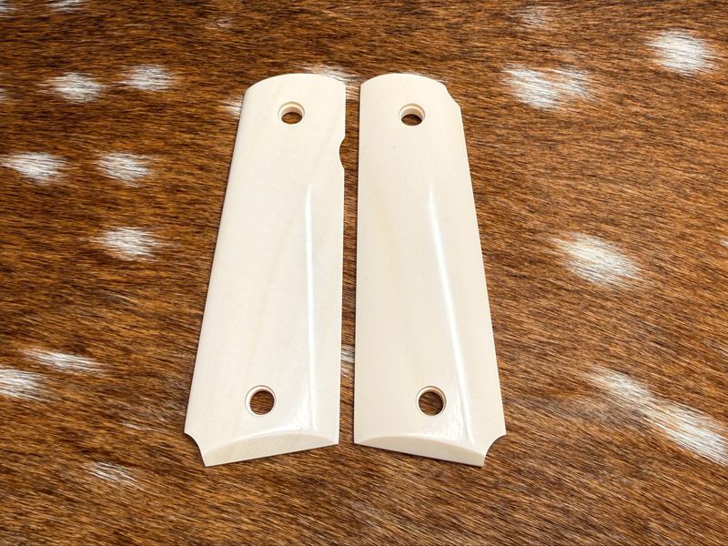 White Ivory Grips for 1911 (AVAILABLE TO TEXAS RESIDENTS ONLY) White Ivory Grips for 1911 (AVAILABLE TO TEXAS RESIDENTS ONLY)