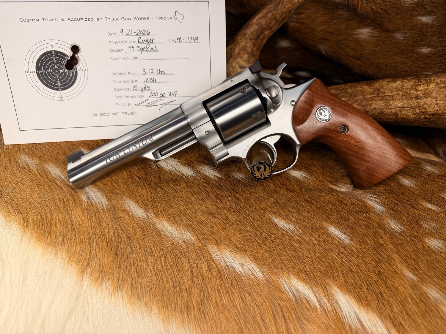 TGW Custom Ruger GP100 .44 Special – 5 TGW Custom Ruger GP100 .44 Special – 5" Stainless