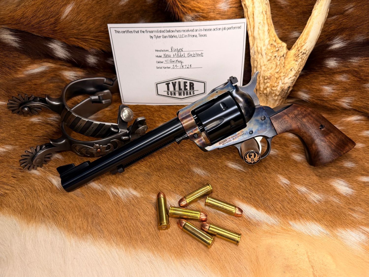 TGW Ruger New Model Blackhawk .41 Remington Magnum with Action Job and Color Case TGW Ruger New Model Blackhawk .41 Remington Magnum with Action Job and Color Case