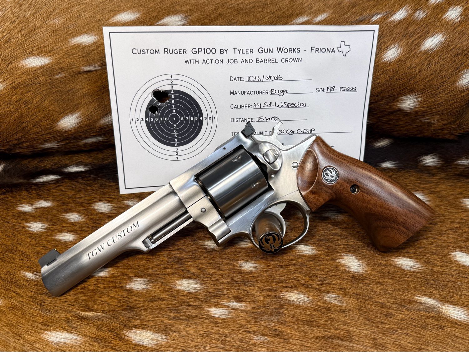 TGW Custom Ruger GP100 .44 Special – 5 TGW Custom Ruger GP100 .44 Special – 5" Stainless