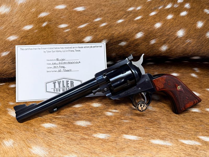 Semi-Custom 6.5" Ruger New Model Blackhawk .357 Magnum Revolver with TGW Action Job