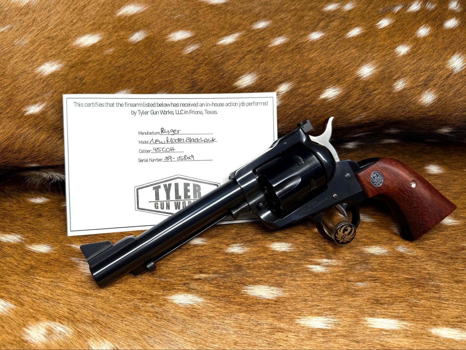 Semi-Custom 5.5" Ruger New Model Blackhawk .357 Magnum Revolver with TGW Action Job