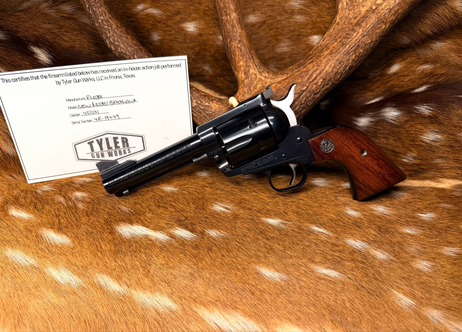 Semi-Custom Ruger New Model Blackhawk .45 Colt 4⅝ Semi-Custom Ruger New Model Blackhawk .45 Colt 4⅝" with TGW Action Job