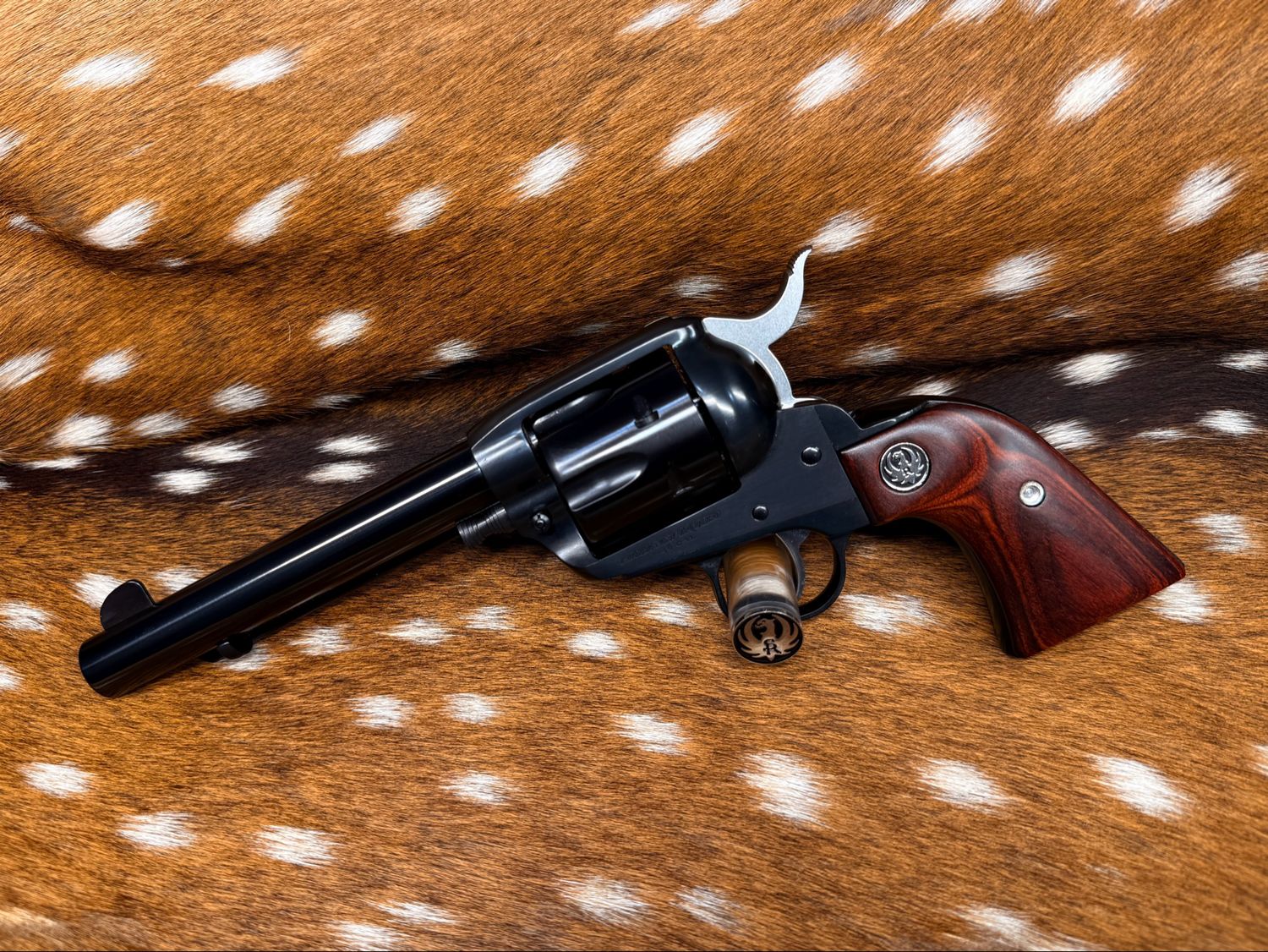 Ruger New Vaquero .45 Colt Revolver – TGW Action Job and Belt Mountain Base Pin with Custom Latch Ruger New Vaquero .45 Colt Revolver – TGW Action Job and Belt Mountain Base Pin with Custom Latch