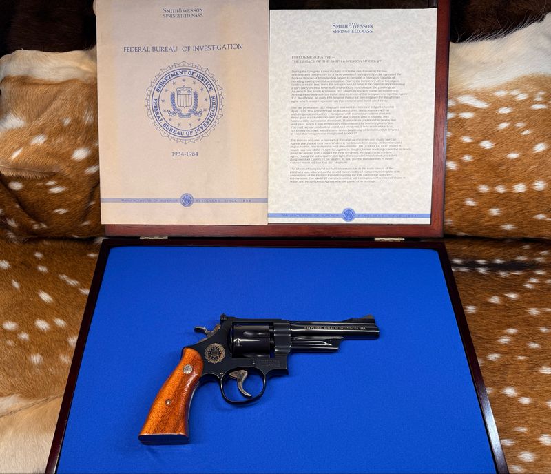 Smith & Wesson Model 27-3 .357 Magnum 5 Smith & Wesson Model 27-3 .357 Magnum 5" – 1984 FBI 50th Anniversary Commemorative