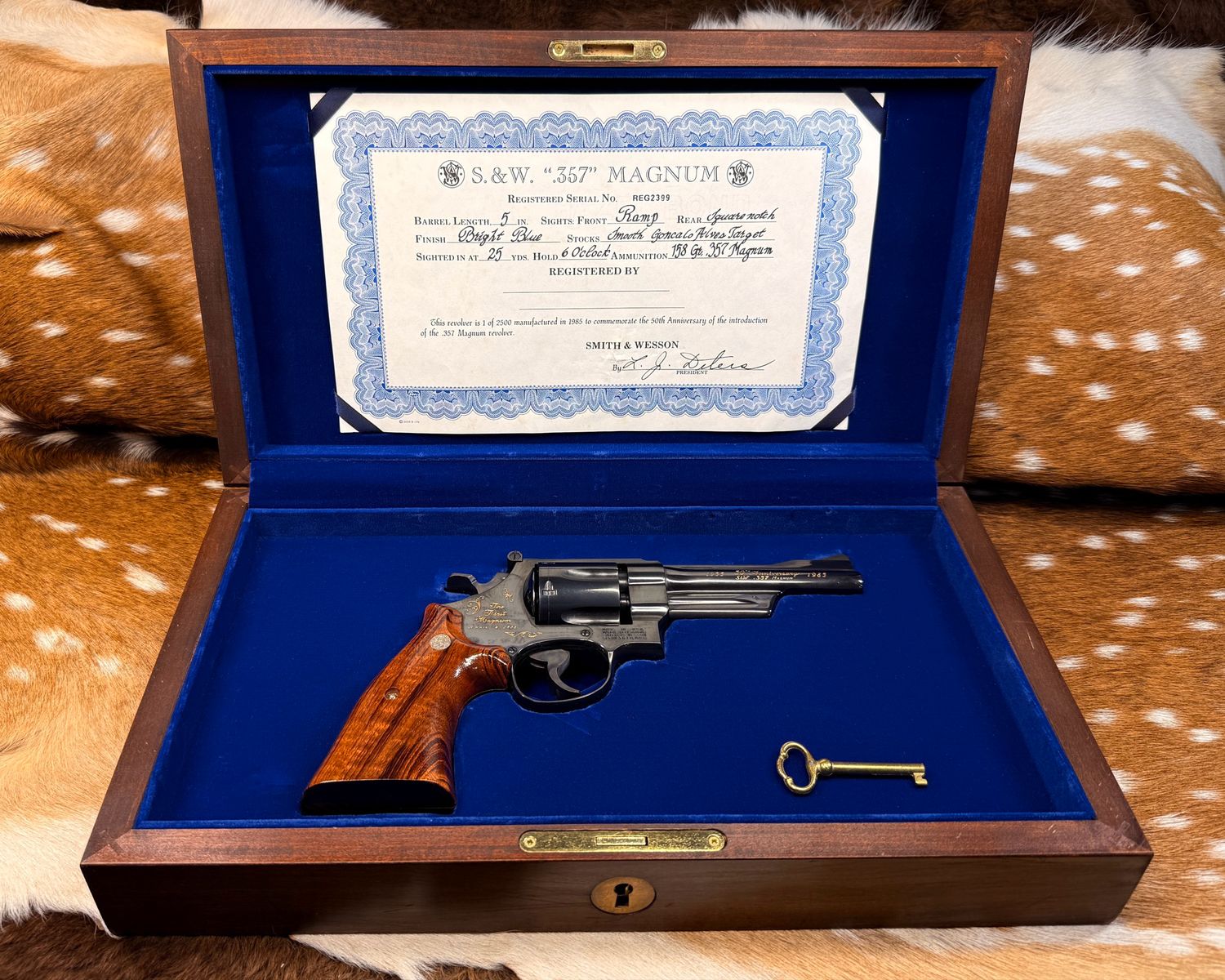 Smith & Wesson Model 27-3 .357 Magnum 5 Smith & Wesson Model 27-3 .357 Magnum 5" – 50th Anniversary Registered Magnum Commemorative