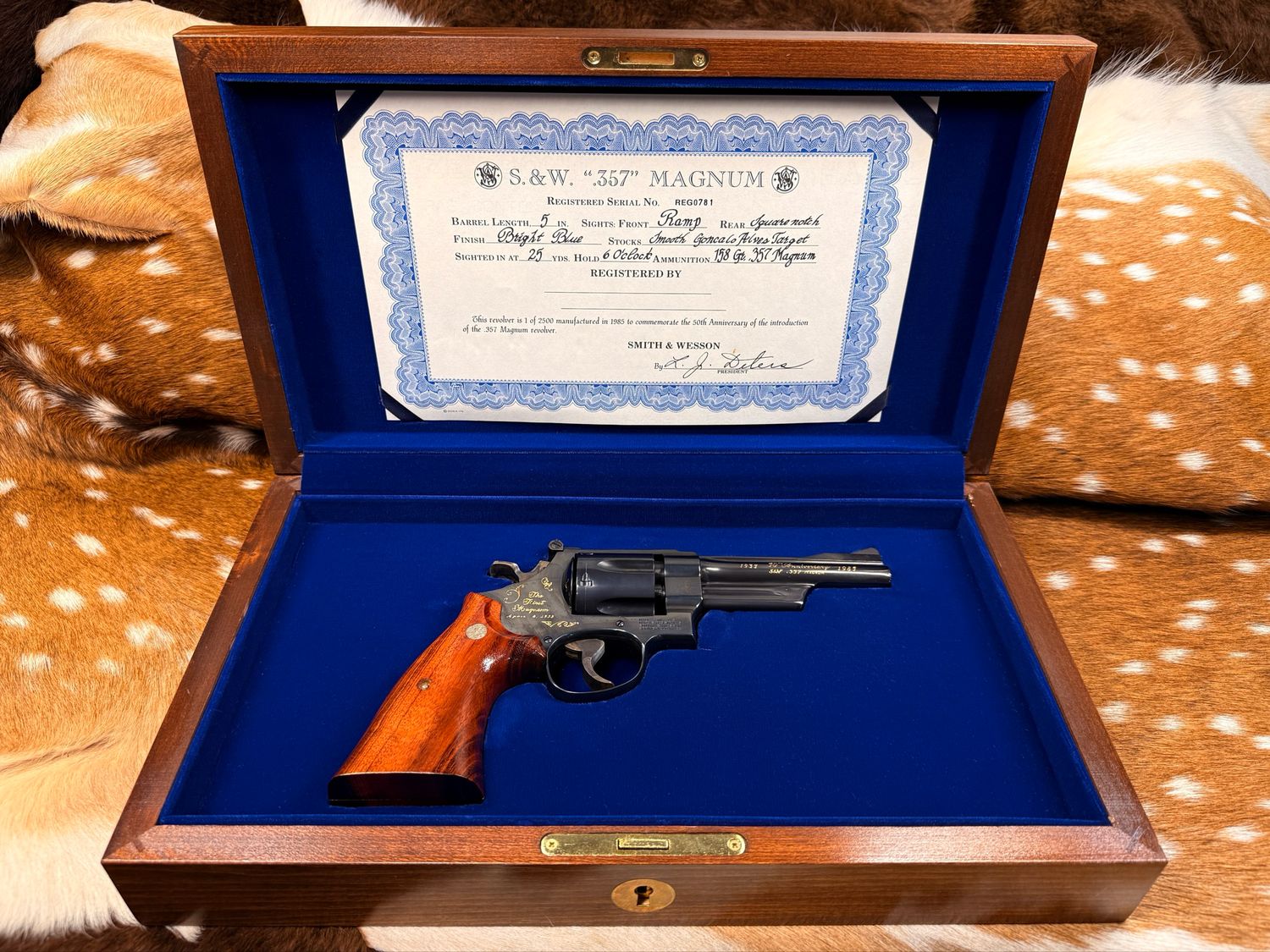 Smith & Wesson Model 27-3 .357 Magnum 5 Smith & Wesson Model 27-3 .357 Magnum 5" – 50th Anniversary Registered Magnum Commemorative