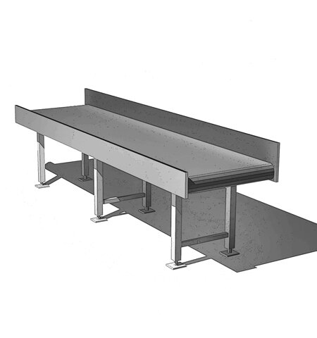 Press output conveyor belts