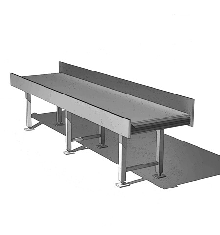 Press output conveyor belts