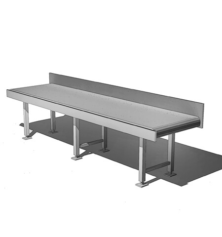 Conveyor belts for folded linen