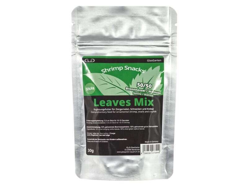 GlasGarten Shrimp Snacks Leaves Mix