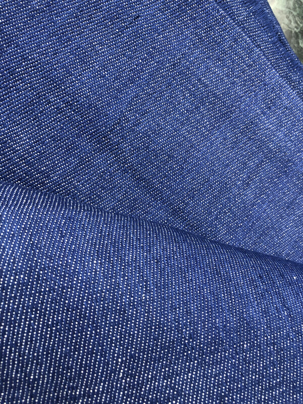 Hand Spun Hand Woven Woven Denim Fabric