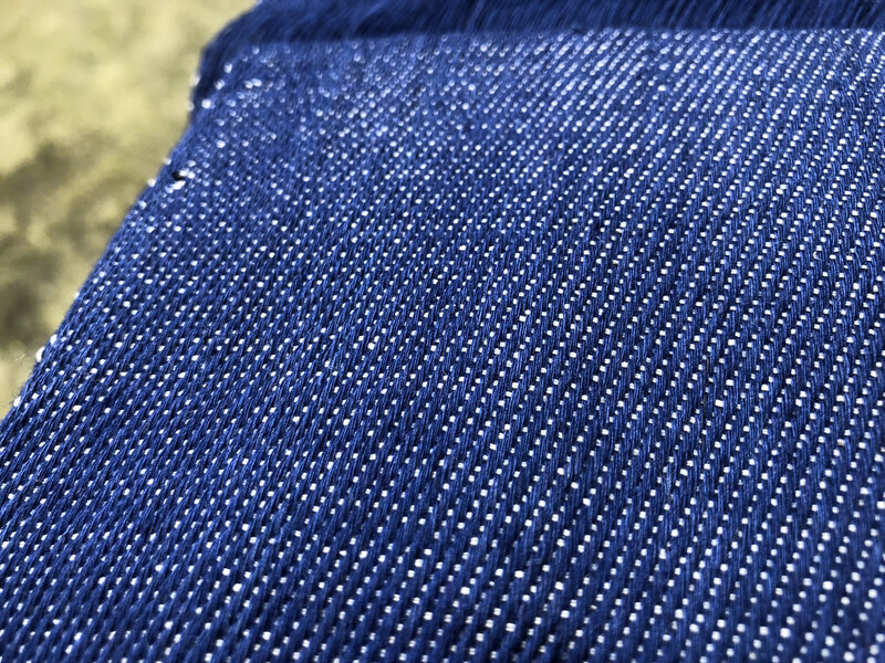 Hand Spun Hand Woven Woven Denim Fabric