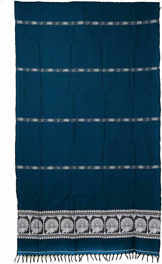 Purple Wooly Cotton Stole