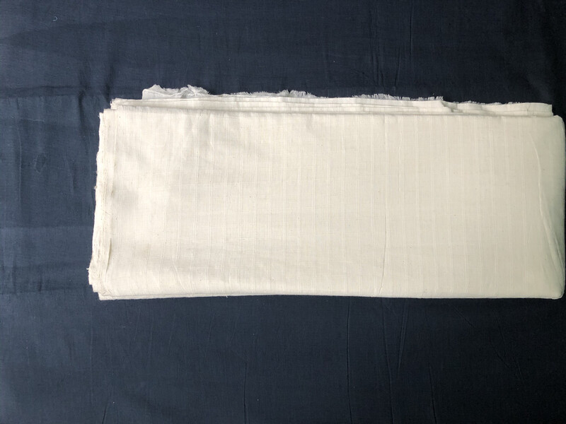 Hand Spun Hand Woven 200 Count Muslin Cotton Design Fabric