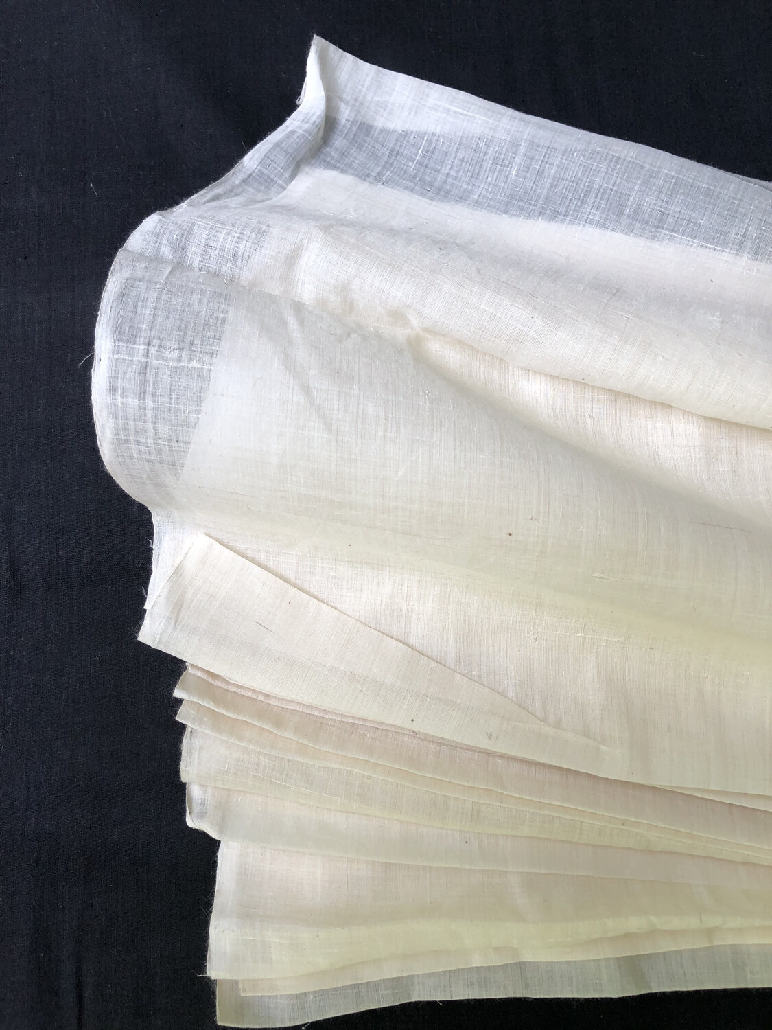 Hand Spun Hand Woven 500 Count Muslin Cotton  Fabric