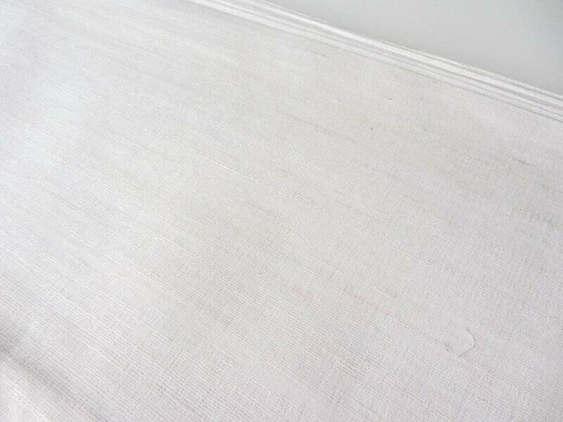 White Matka Handloom Natural Silk Fabric