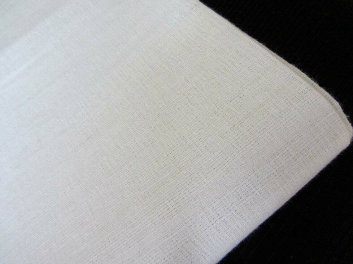 White Matka Handloom Natural Silk Fabric