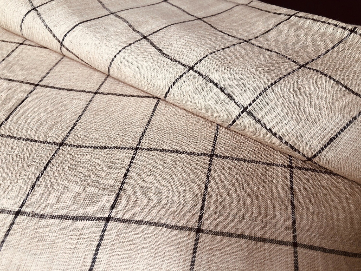 Hand Spun Hand Woven Yarn Dyed Natural Color