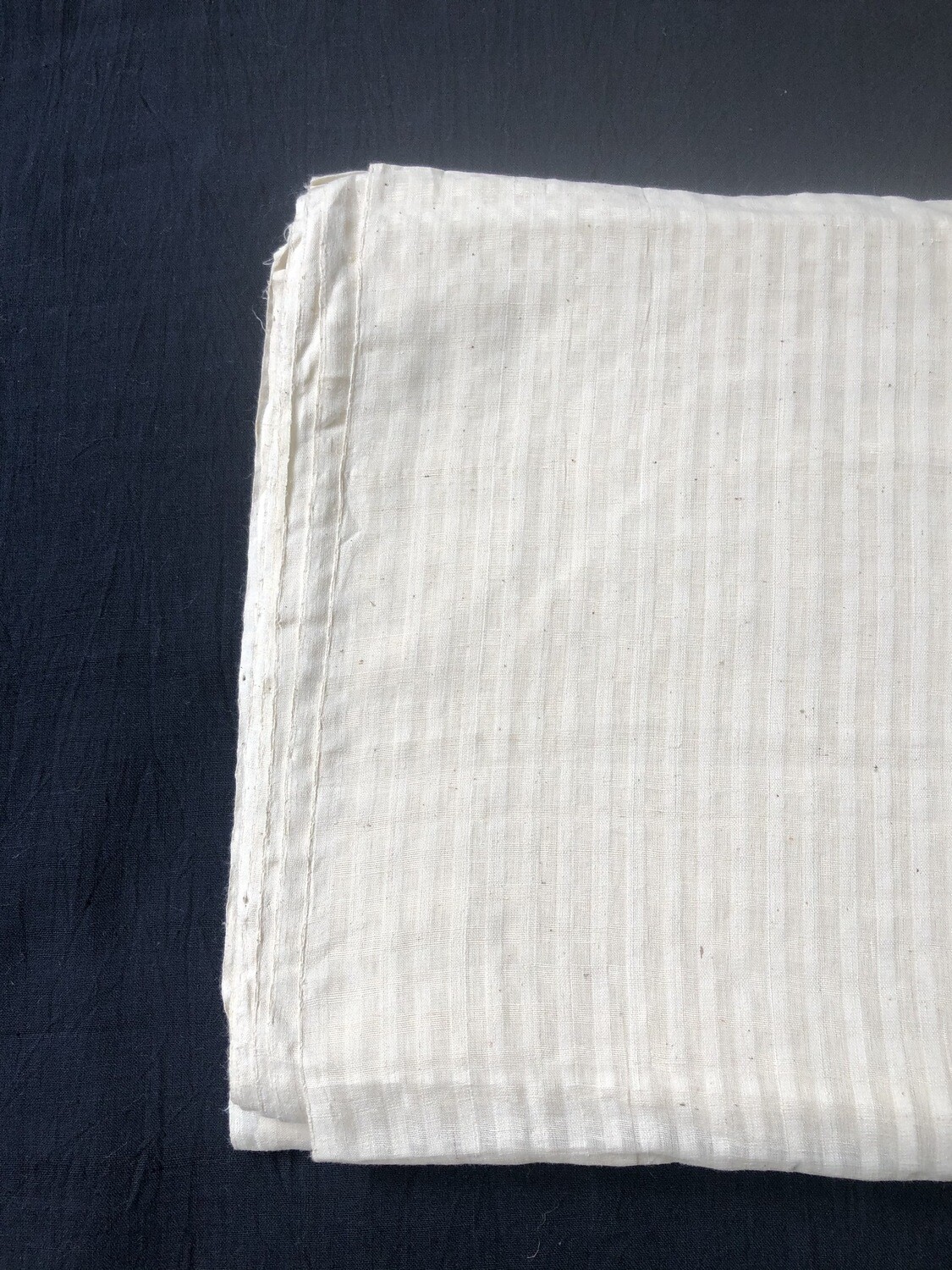 Hand Spun Hand Woven 200 Count Muslin Cotton Design  Fabric