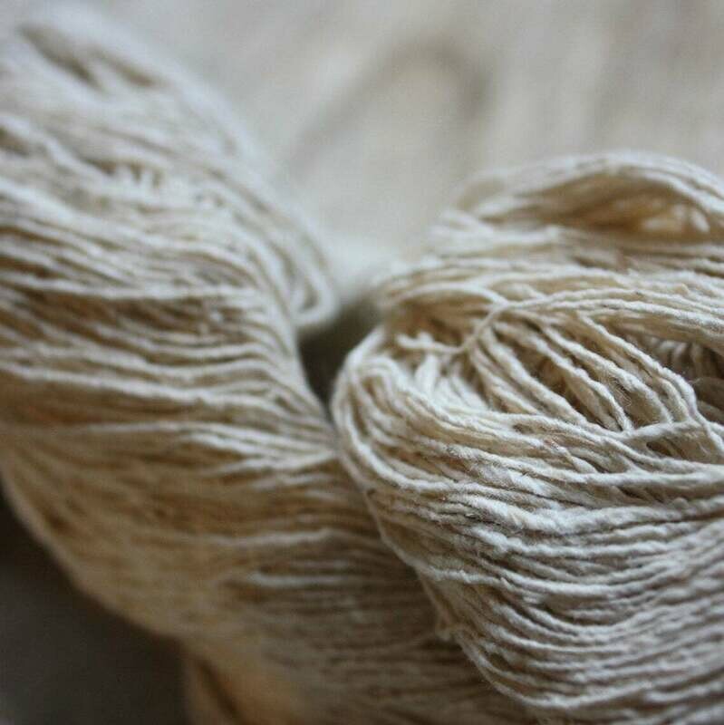 Handmade Mulberry Noil Silk Yarn
