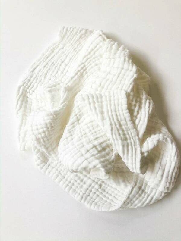 Ambara Charaka spun and Handwoven Cotton Muslin Blanket