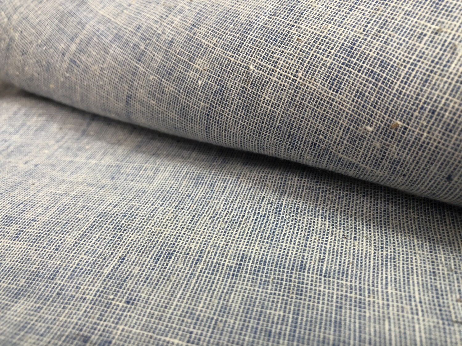 Hand Spun Hand Woven Cotton Fabric indigo