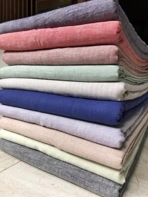 Hand Spun Hand Woven Cotton Fabric Plain Color