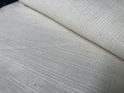 Hand Spun Hand Woven 200 Count Muslin Cotton Design  Fabric