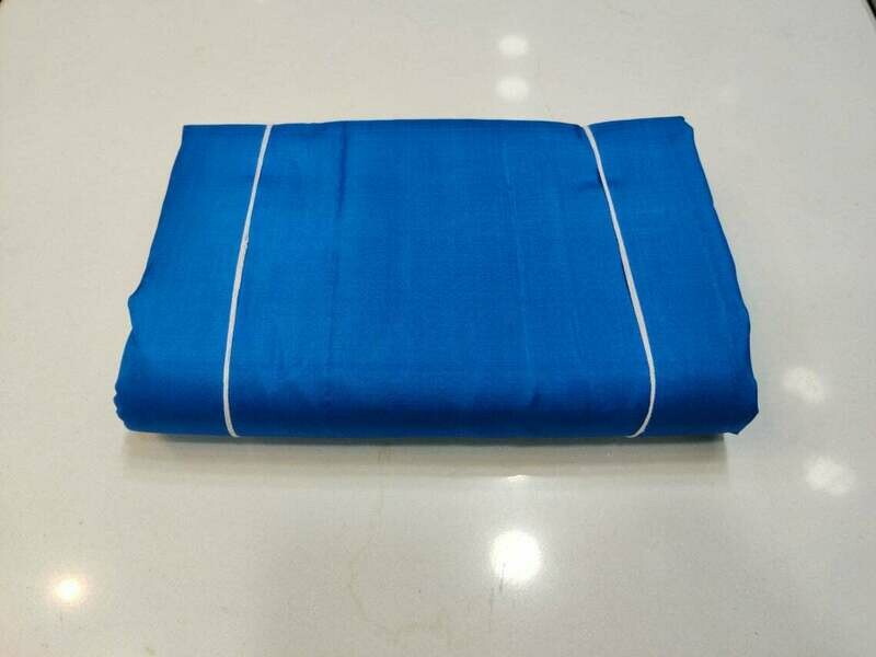 Spanish Blue Mulberry Silk Fabric/100% Pure Silk Fabric