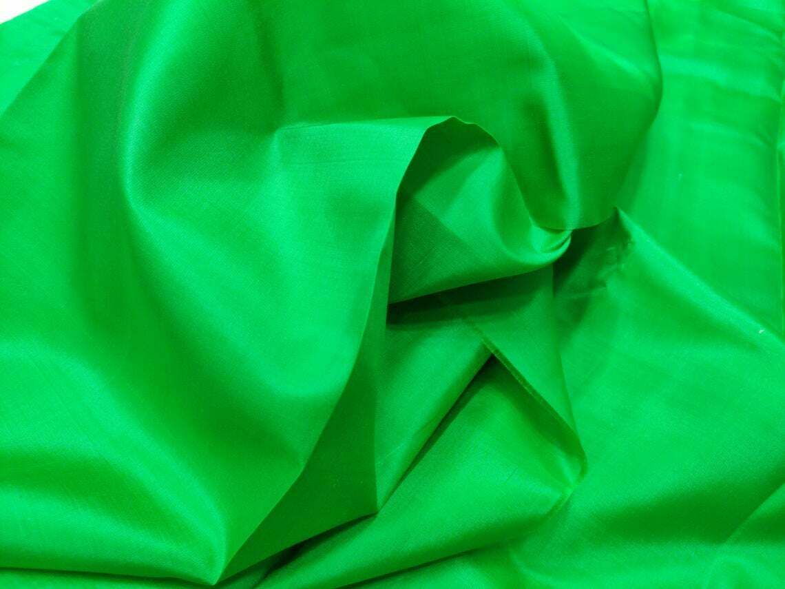 Dark Pastel Green Mulberry Silk Fabric/100% Pure Silk Fabric