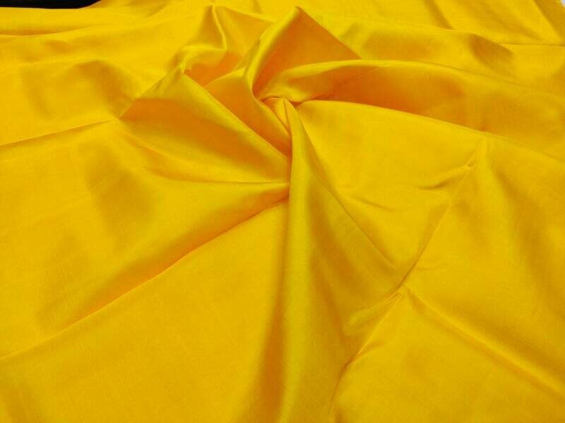 Goldenrod Mulberry Silk Fabric/100% Pure Silk Fabric