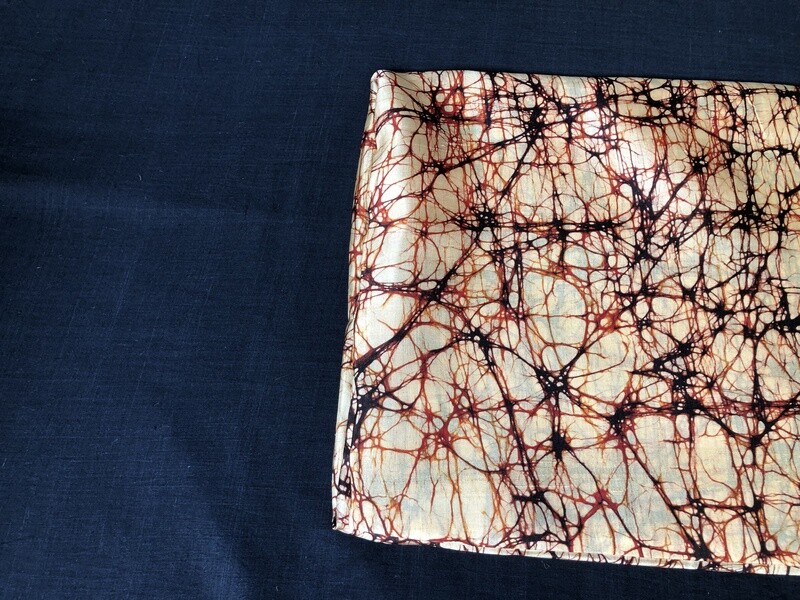 Hand Batik Printed Mulberry Silk Fabric