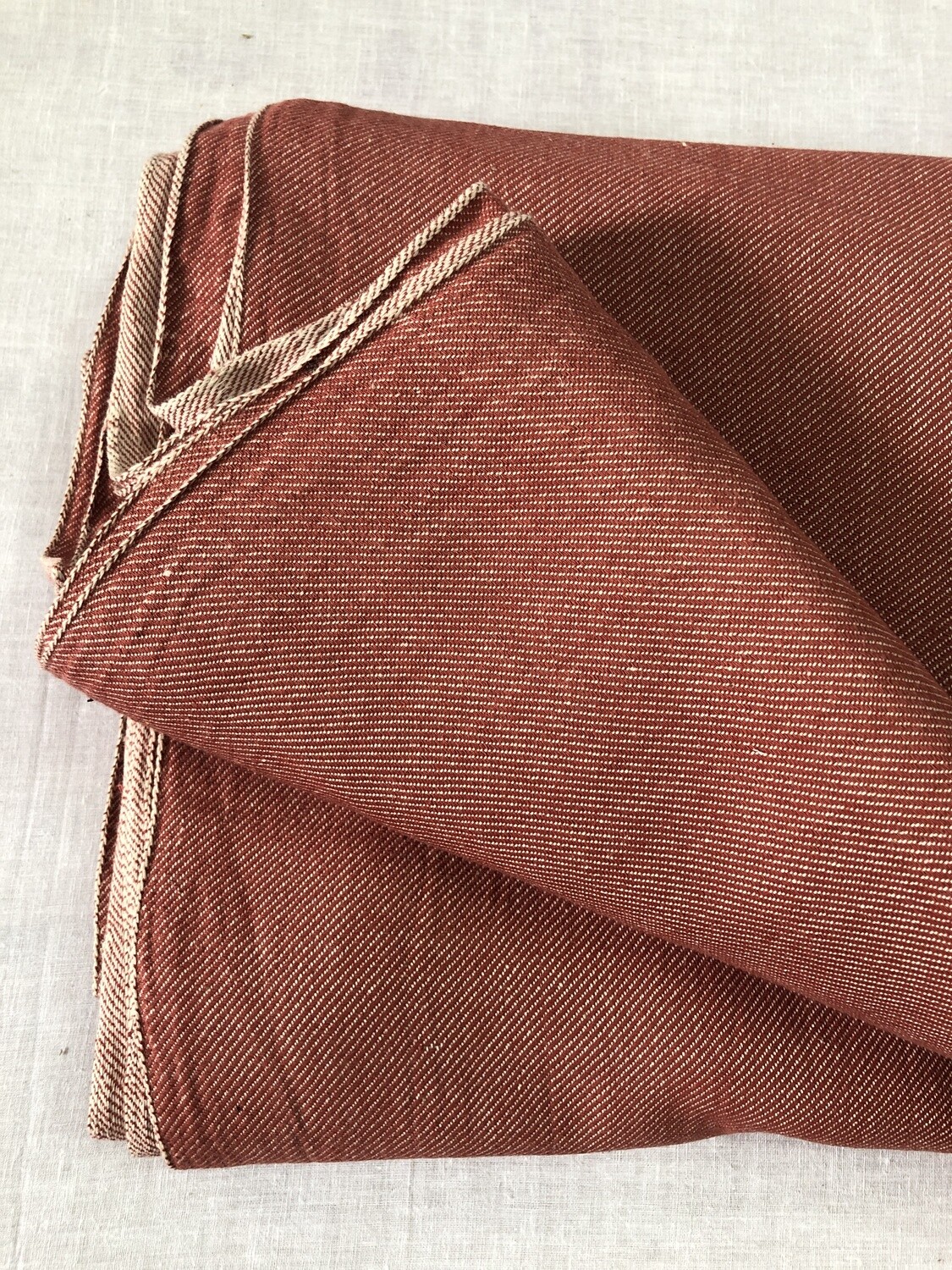 Hand Spun Hand Woven Woven Denim Fabric