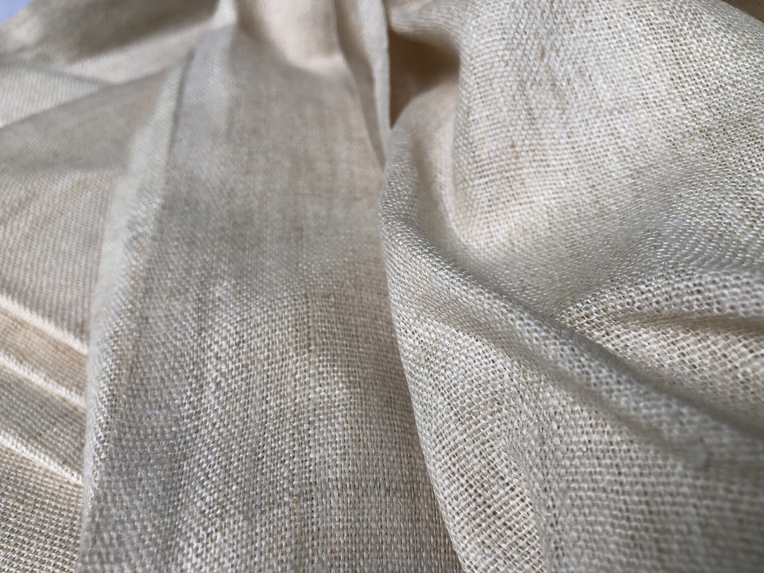 Linen Fabric Hand Spun Hand Woven