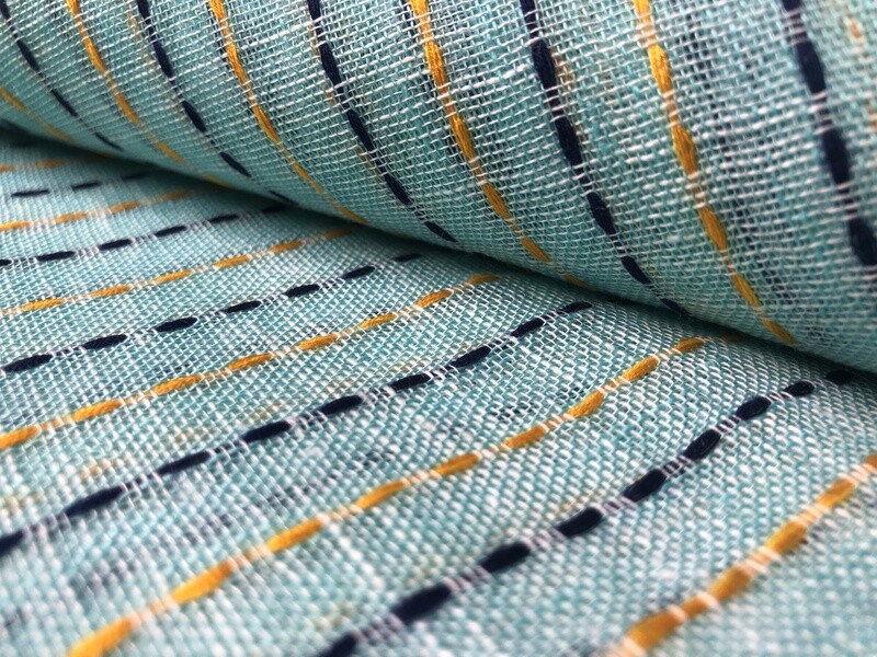 Linen Kantha Fabric