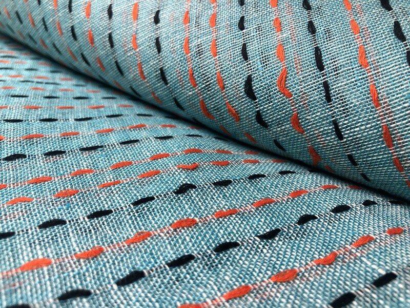 Linen Kantha Fabric