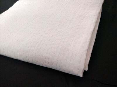 White Solid Plain Twin Size Kantha Quilt Indian Hand Stitched Muslin Voile Fabric Natural Cotton Traditional Blanket Shabby White Solid Plain Twin Size Kantha Quilt Indian Hand Stitched Muslin Voile Fabric Natural Cotton Traditional Blanket Shabby