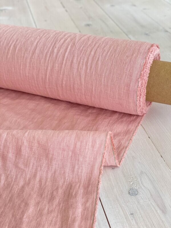 Light pink linen fabric | Linen Fabric Hand Spun Hand Woven