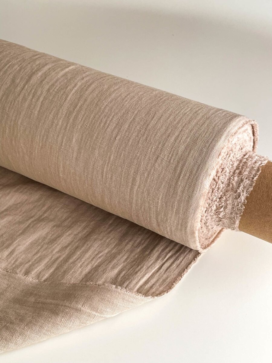 Sand linen fabric | Linen Fabric Hand Spun Hand Woven