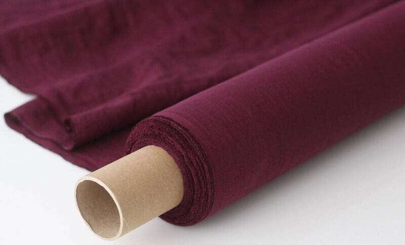 Plum Linen Fabric 
 | Linen Fabric Hand Spun Hand Woven