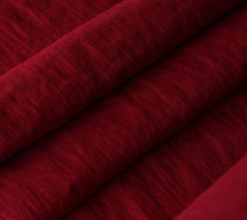 Red Wine Linen Fabric 
 | Linen Fabric Hand Spun Hand Woven