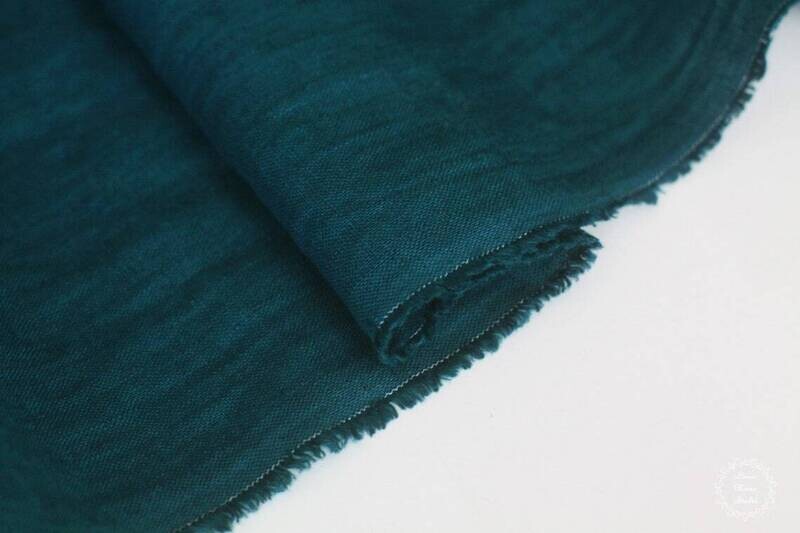 Pine Green Linen Fabric 
 | Linen Fabric Hand Spun Hand Woven