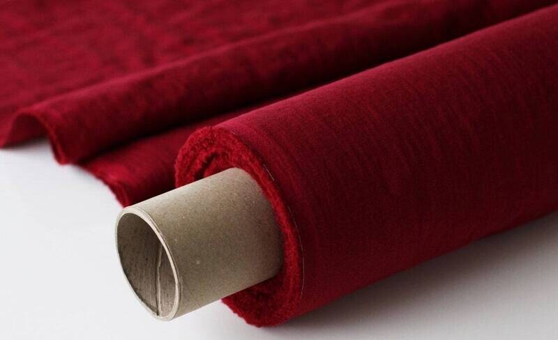 Red Wine Linen Fabric 
 | Linen Fabric Hand Spun Hand Woven