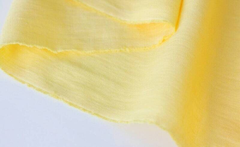 Pastel Yellow Linen Fabric 
 | Linen Fabric Hand Spun Hand Woven