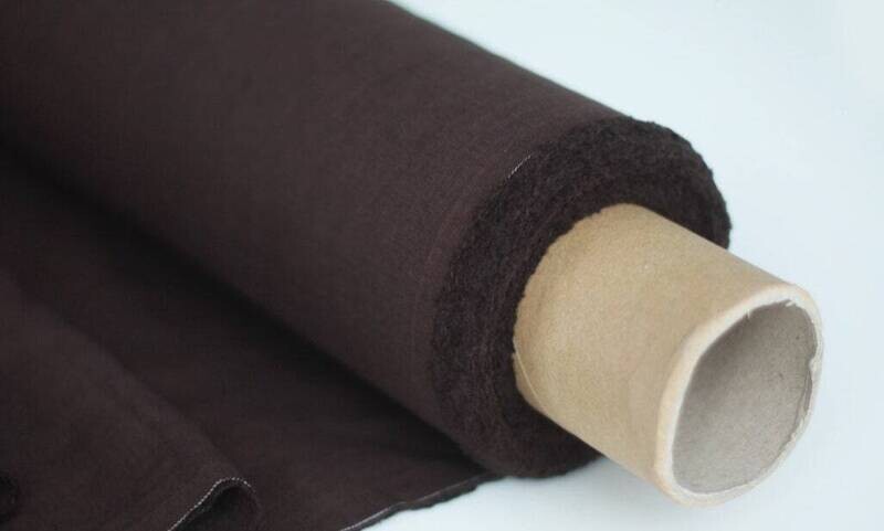 Dark Brown Linen Fabric
 | Linen Fabric Hand Spun Hand Woven