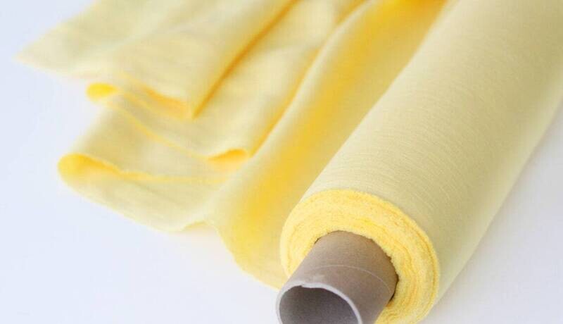 Pastel Yellow Linen Fabric 
 | Linen Fabric Hand Spun Hand Woven